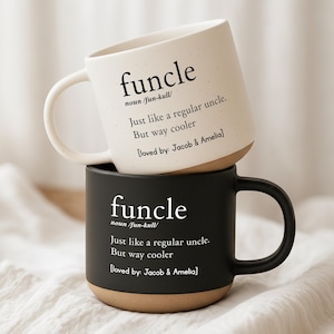 Funcle Definition Mugg Farbror Gåva Personlig Födelsedagspresent Till Farbror Från Systerdotter Och Brorson Favorit Farbror Kaffekopp Funcle