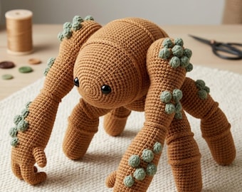 Haakpatroon voor Rocky Eridian Amigurumi (PDF) | Sci-Fi buitenaardse knuffel geïnspireerd op Project Hail Mary | Uniek gehaakt speelgoed met 5 poten