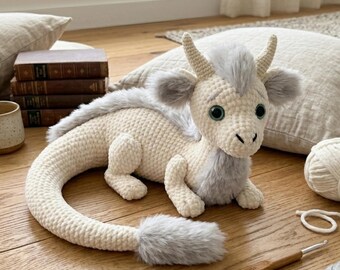 Haakpatroon Willow Dragon (PDF) – Eenvoudige amigurumi draak knuffel, beginnersvriendelijk patroon met weinig naaiwerk, fantasieknuffel, doe-het-zelf cadeau-idee