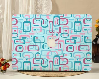 Retro Oval Pattern MacBook Protective Case Laptop Hard Cover for 2026 New Neo Air 15/13/11 Macbook Pro 16/15/14/13 M5 M4 M3 M2 M1