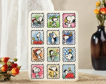 Sellos de Snoopy, Funda para Kindle Paperwhite 12.ª generación de 7 pulgadas, Kindle de 6 pulgadas (2024), Funda/Carcasa para Kobo Clara, Regalo personalizado para libros, Funda con correa