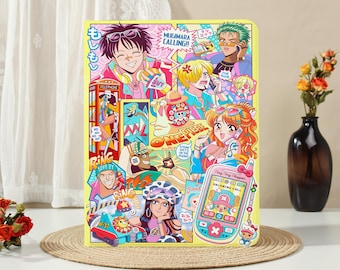 Retro Anime iPad Case for 2026 11/13inch Air M4 M3 M2 5/4/2th, iPad Pro M5, iPad A16/10/9th Gen, iPad Mini 7/6 Cover for Kids