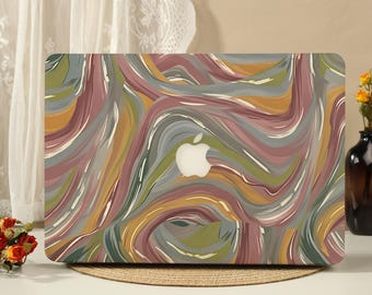 Funda protectora Morandi Swirl para MacBook, carcasa rígida para MacBook Pro 16/15/14/13 pulgadas (modelos M5, M4, M3, M2 y M1) (modelos 2026).
