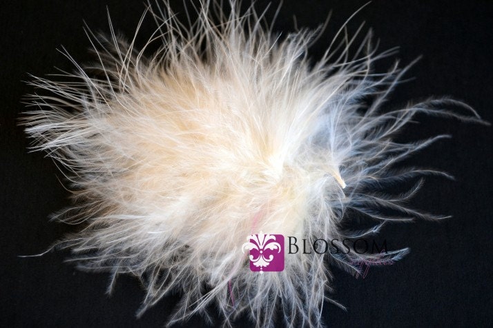 Ivory Puffs - The Sophie Collection - Marabou Puffs - DIY Flower Head…