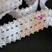 2, 5, and 10 Yards WHITE Crochet Elastic 3/4 Inch Wide - Baby Headband Elastic - Lingerie - Picot Edge Elastic - Elastic Lace - Wholesale