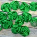 EMERALD GREEN - The Mary Collection - 1.5" Mini Satin Rolled Rossettes - DIY Flower Headbands - Petite Flowers - Wholesale Flowers Roses