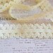 2, 5, or 10 Yards IVORY Crochet Elastic 3/4 Inch Wide - Baby Headband Elastic - Lingerie - Picot Edge Elastic - DIY Headbands FOE Wholesale