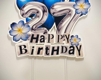 Foil Balloon Cake Topper