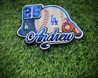 Dodgers Cake Topper- Customizable