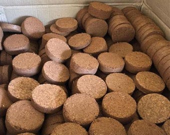 Una caja de 100 Coco Coin (40 mm cada una) para tus macetas.