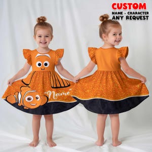 finding nemo birthday dress Pixar Nemo Skater Dress  Little Sleepies