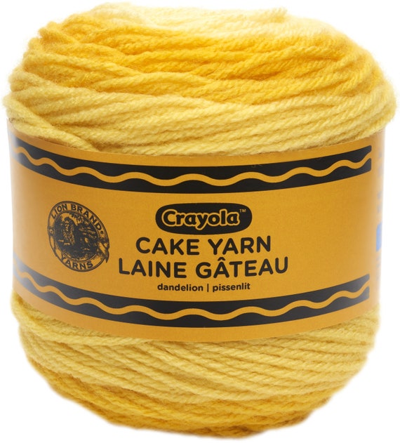 Lion Brand Yarn Crayola Gâteau-Dandelion