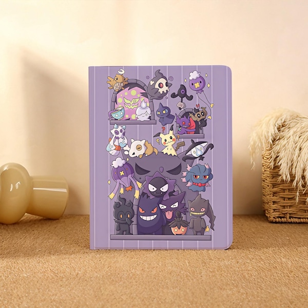 Cute Purple Ghost,iPad Case For iPad Pro 2025/24/22,New iPad Air 7-11/13" 2026 Cover,iPad 6/7/8th,iPad Case With Pencil Holder