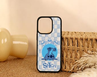 Blau Stitch Handyhülle für iPhone Air iPhone 17 16 15 14 13 12 11 iPhone Pro/Pro Max Hülle iPhone Mini Hülle XR XS MAX SE2020 Benutzerdefiniertes Geschenk