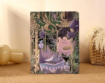 Forest Ghost,iPad Case für iPad Pro 2025/24/22,Neue iPad Air 7-11/13 "2026 Abdeckung,iPad 6/7/8th,iPad Hülle mit Bleistifthalter
