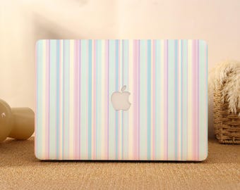 Rainbow Vertical Stripes MacBook Protective Case Laptop Hard Cover for 2026 Neo 13 Air 15/13/11 Mac Pro 16/15/14/13 inch M5 M4 M3 M2 M1