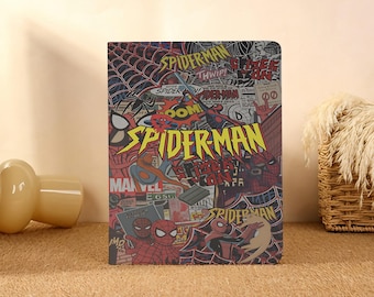 Spiderman Comic,iPad Hülle für iPad Pro 2025/24/22,Neue iPad Air 7-11/13 "2026 Hülle,iPad 6/7/8th,iPad Hülle mit Bleistifthalter