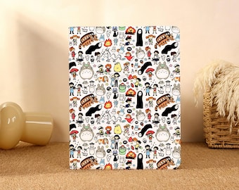 Totoro Chihiros Reise ins Zauberland,iPad Case für iPad Pro 2025/24/22,Neue iPad Air 7-11/13 "2026 Abdeckung,iPad 6/7/8,iPad Hülle mit Bleistifthalter
