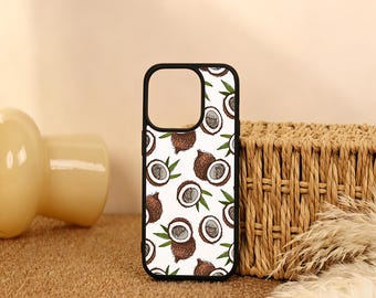 Summer Coconut Phone Case For iPhone Air iPhone 17 16 15 14 13 12 11 iPhone Pro/Pro Max Case iPhone Mini Case XR XS MAX SE2020 Custom Gift