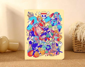 Straw Hat Team,iPad Case für iPad Pro 2025/24/22,Neue iPad Air 7-11/13 "2026 Abdeckung,iPad 6/7/8,iPad Hülle mit Stifthalter
