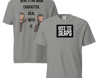 Main Character Comfort Colors Shirt Vintage Style Anime Graphic Tee Heavyweight Cotton Retro Humor Shirt Streetwear Gift | DeezTeeSlaps