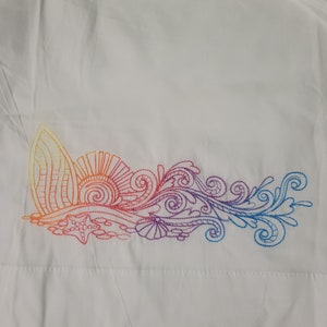 Federa da surf tropicale ricamata