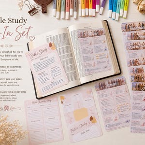 十二使徒聖書研究キット｜ヴィンテージ＆パステルデザインの挿入シート｜聖書ジャーナリング用印刷物｜キリスト教デジタルダウンロード
