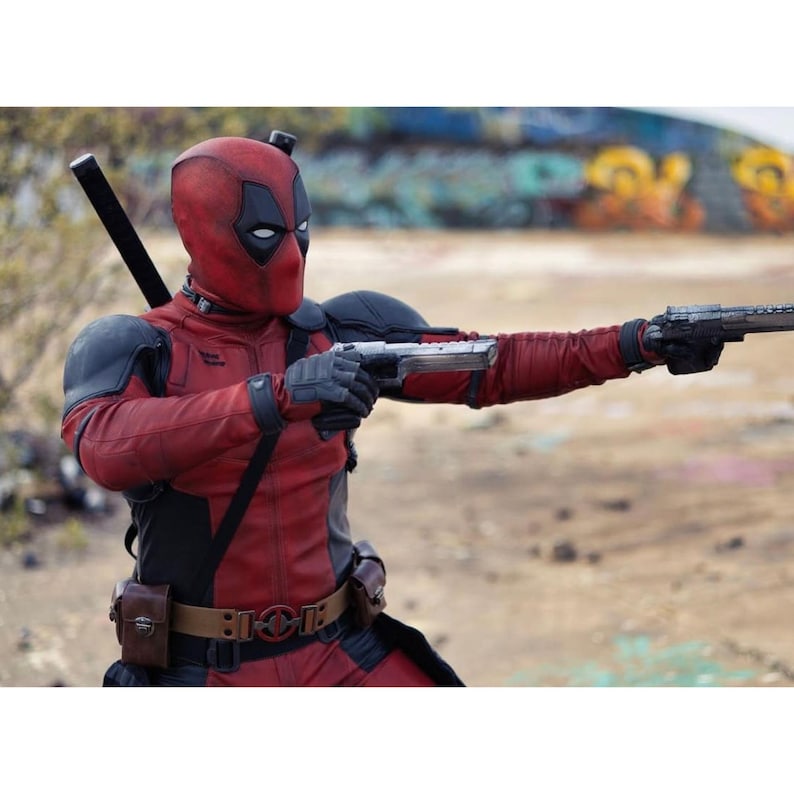 Deadpool Costume Full Set – Marvel Deadpool Cosplay Suit, Superhero Costume, Comic Con Outfit, Halloween Deadpool Suit image 2