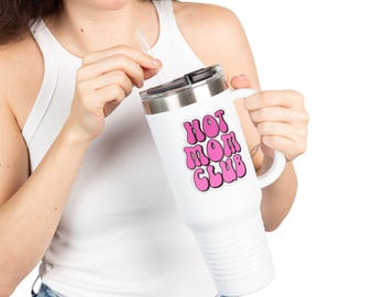 Taza de viaje Hot Mom Club de 40 oz