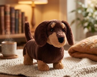Peluche de perro salchicha Otto de Jellycat - Regalo de aniversario, juguete de peluche suave (apropiado para la habitación del bebé), sorpresa de cumpleaños para un amigo.