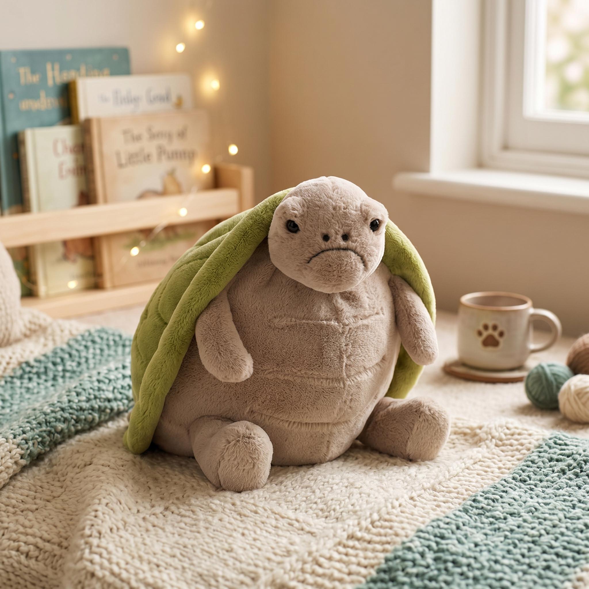 Jellycat Timmy Turtle Plush - Anniversary Gift, Soft Plush Toy ...