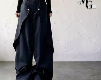 Baggy Weites Bein | Layer Cargohose | Alltagskleidung | Urbaner Mode-Stil