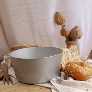 Aluminum Paska Baking Pan, 2L Easter Bread Mold, Traditional European Bakeware