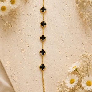 Black clover bracelet - Etsy 日本