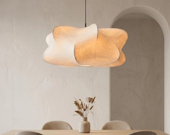 Wabi Sabi Silk Pendant Chandelier | E27 Ceiling Lamp for Home Decor