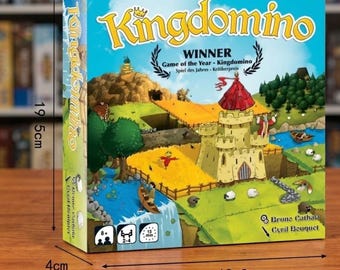 Jeu de société Kingdomino, stratégie primée, placement de tuiles, 8 ans et plus, 2-4 joueurs