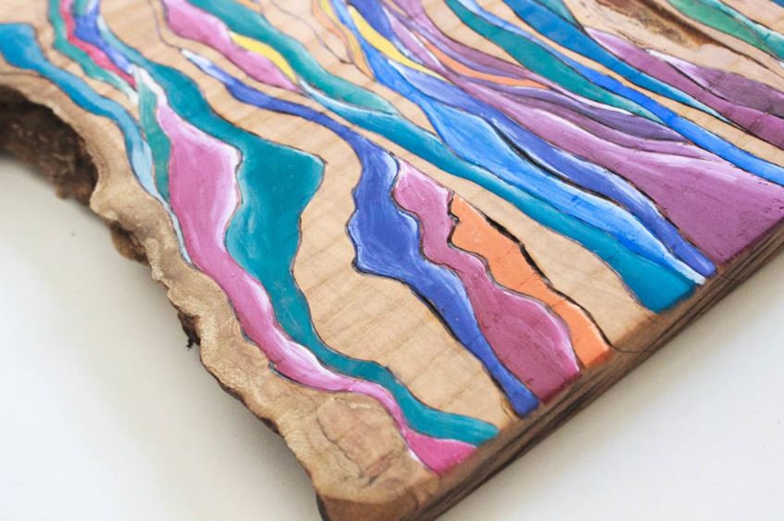 Natural Wood Grain Art Wood Burning Wall Art Wood Etsy