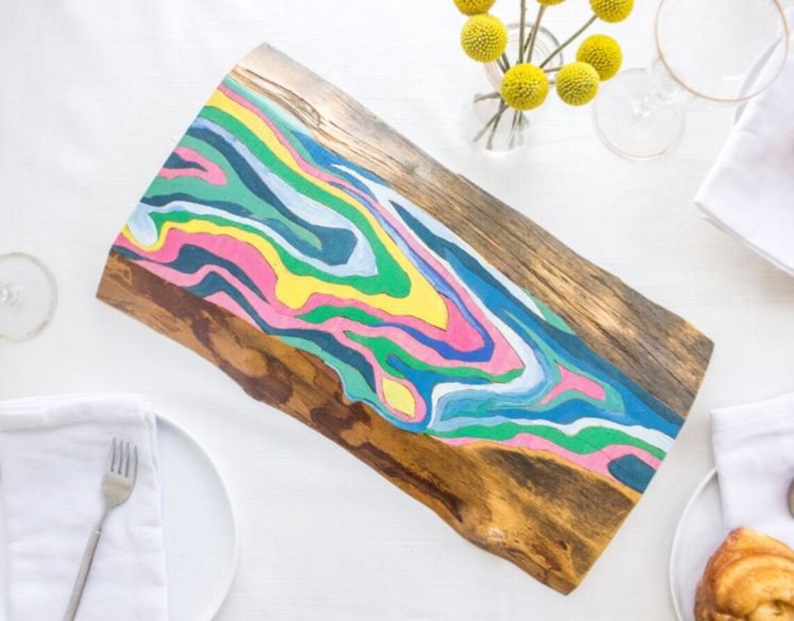 Natural Wood Grain Art Wood Burning Wall Art Wood Etsy