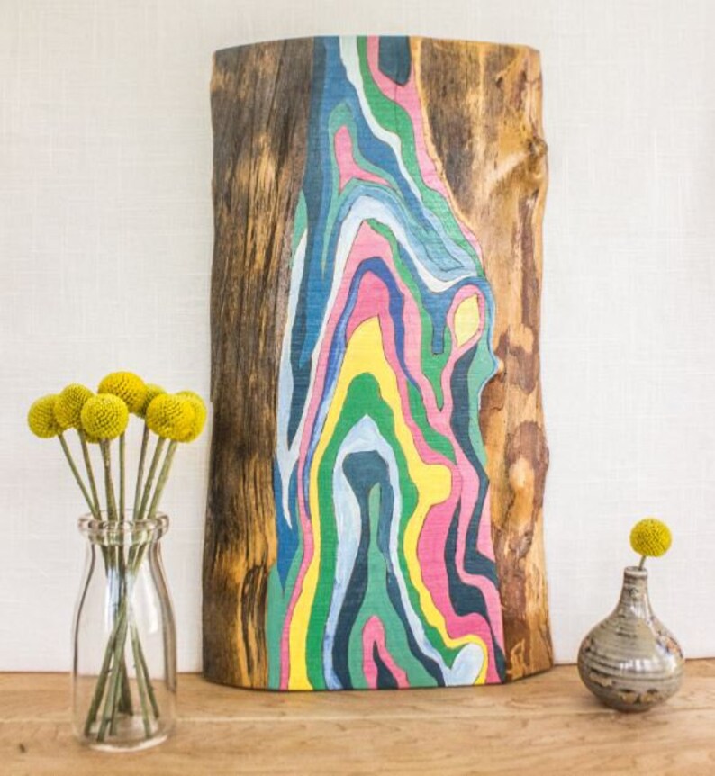 Natural Wood Grain Art Wood Burning Wall Art Wood Etsy