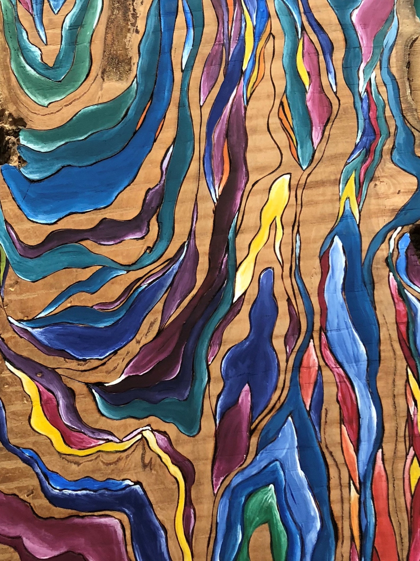 Natural Wood Grain Art Wood Burning Wall Art Wood | Etsy