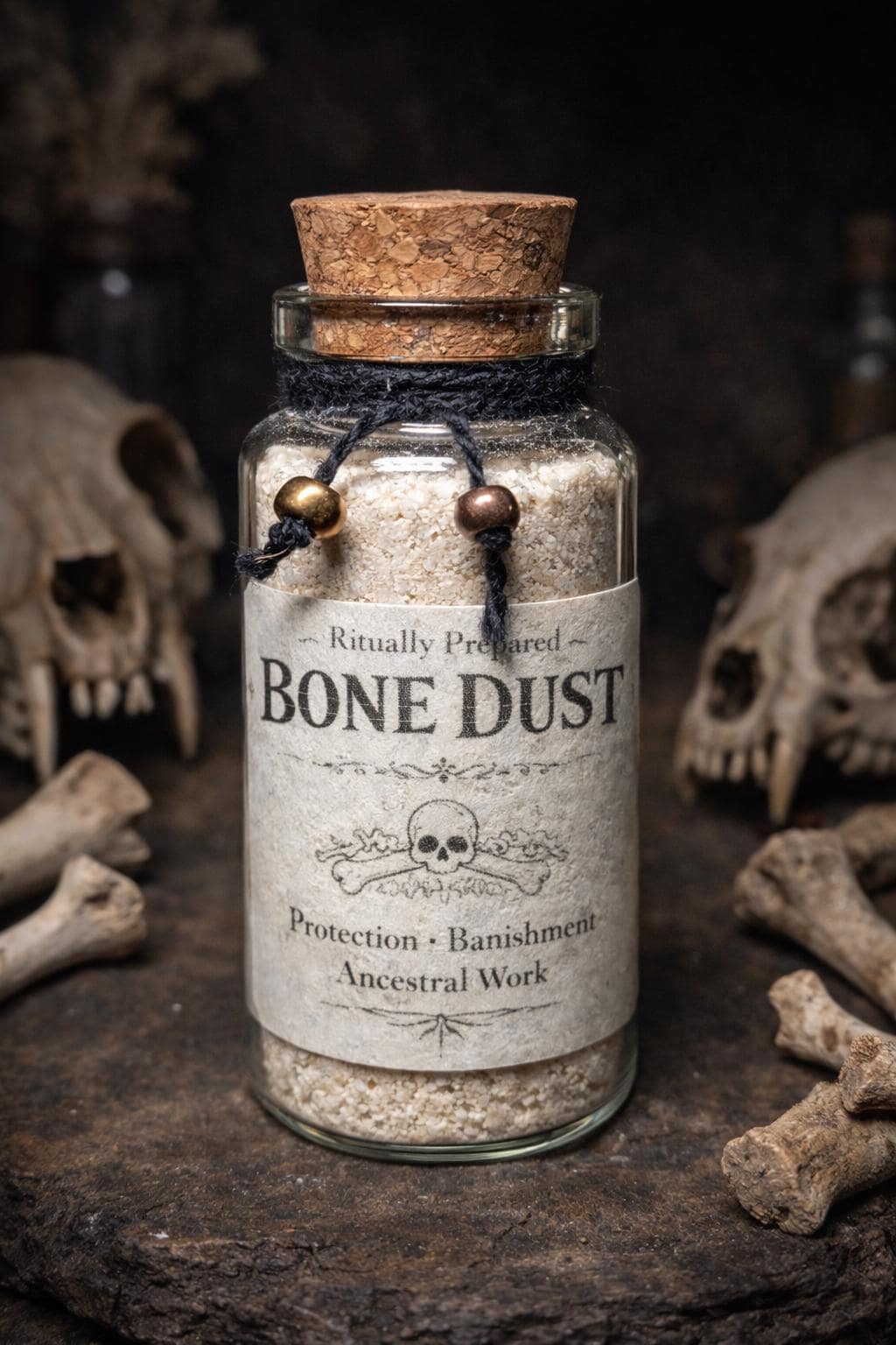 Bone Dust • Ritually Prepared • Ethically Sourced • Protection