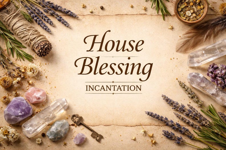 House Blessing Incantation • Protection, Cleansing Ritual (digital ...