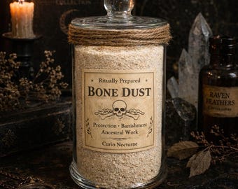Bone Dust • Ritually Prepared • Ethically Sourced  • Protection, Banishing, Ancestral Work • Witchcraft & Ritual Supplies
