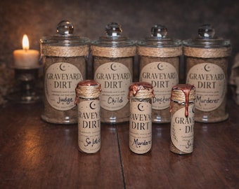 Tierra específica para cementerio • Médico, abogado, asesino, soldado o niño • Incluye foto e información • Hechizo, ritual, trabajo con ancestros y espíritus