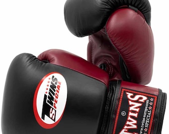 Twins Special Leather Boxing Gloves – Muay Thai Training Gear (10oz to 18oz)