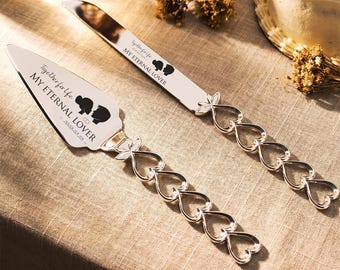 Personalized Wedding Cake Cutting Set,Custom Name cake cutter decoration,bridal shower gift