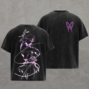 T-shirt Donna Demon Anime Style3 – Hashira Sword, Japan Manga, Cotone Premium, Taglio Aderente