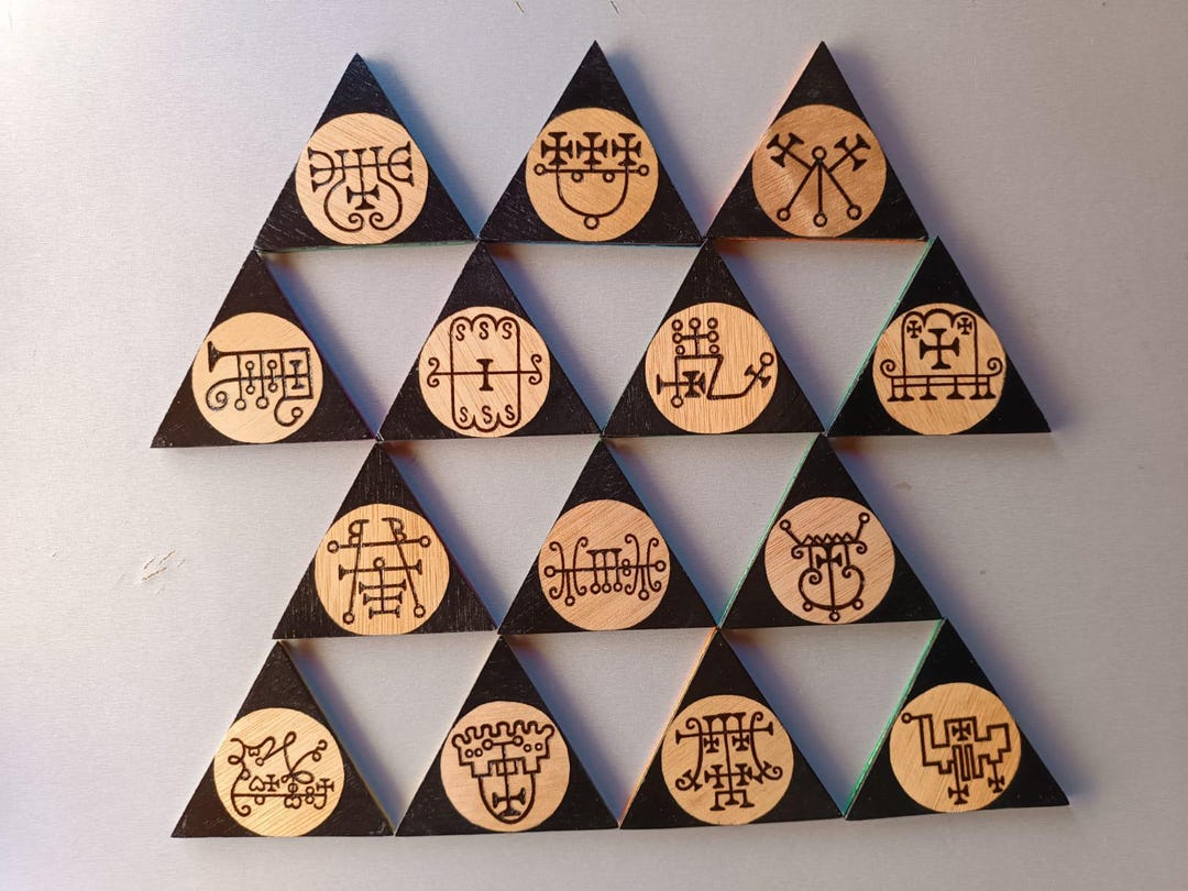 PACK GOETIA, 14 Talismans for Love, Sex and Relationships, Burned in ...