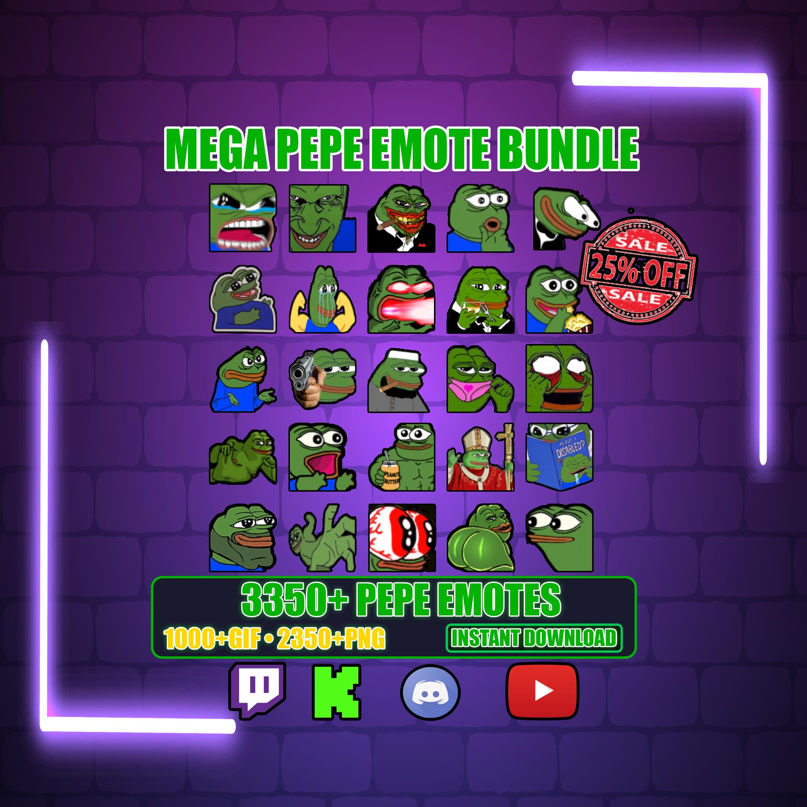 Pepe twitch emotes - Etsy 日本