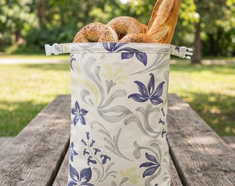 Sacchetto per il pane in cera d'api di lino e cotone per lievito madre - Sacchetti per il pane in cera d'api per lievito madre, Cucina senza plastica, Regalo per lei, Sacchetto per il pane fatto in casa